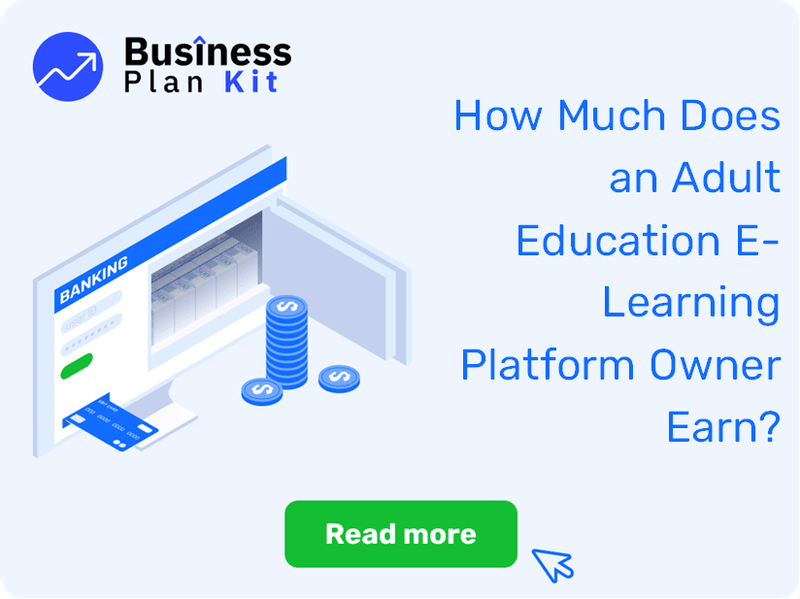 How Much Does an Adult Education E-Learning Platform Owner Earn?