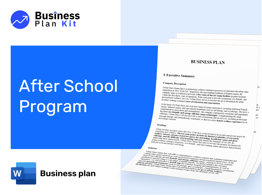 After School Program Business Plan
