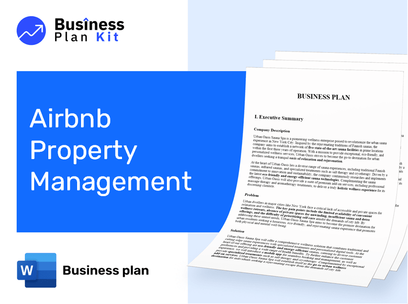 Airbnb Property Management Business Plan Example