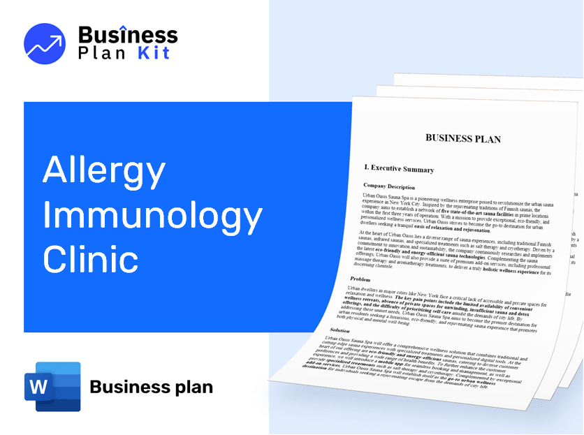 Allergy Immunology Clinic Business Plan Example