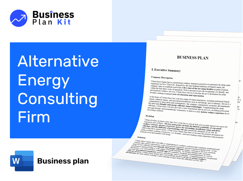 Alternative Energy Consulting Firm Business Plan Example