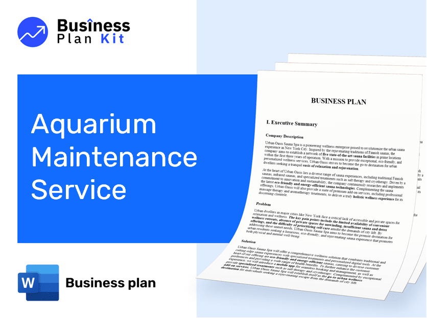 Aquarium Maintenance Service Business Plan Example