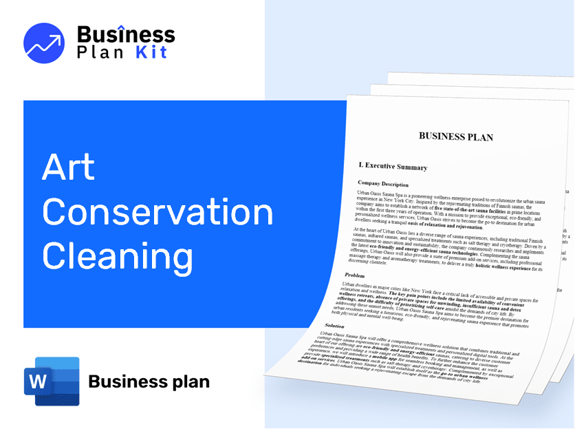 Art Conservation Cleaning Business Plan Example