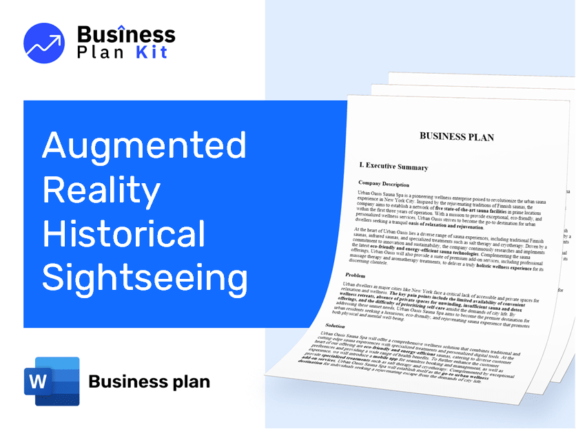 Augmented Reality Historical Sightseeing Tours Business Plan Example