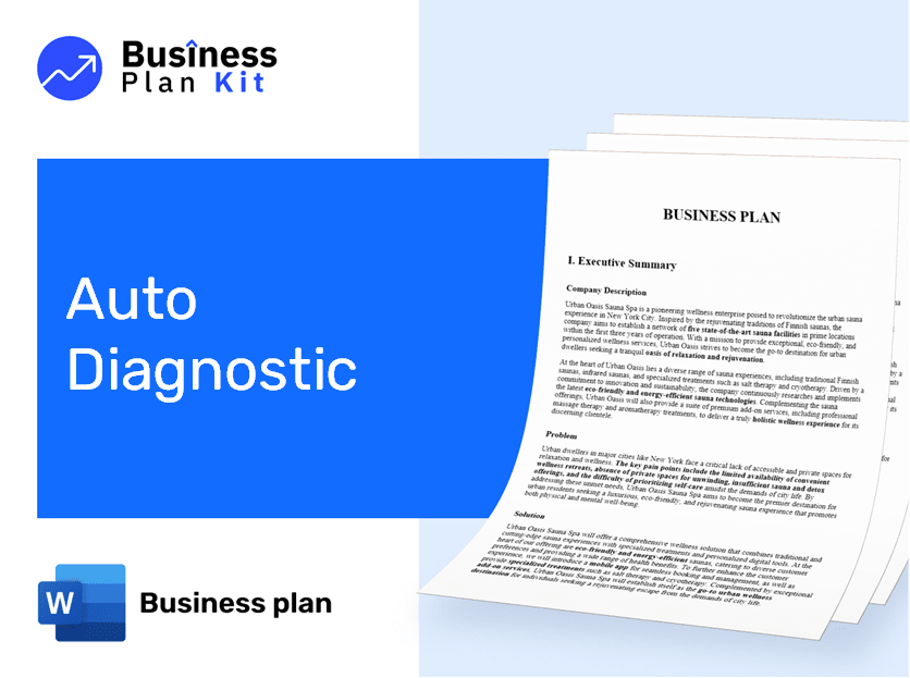 Auto Diagnostic Business Plan Example