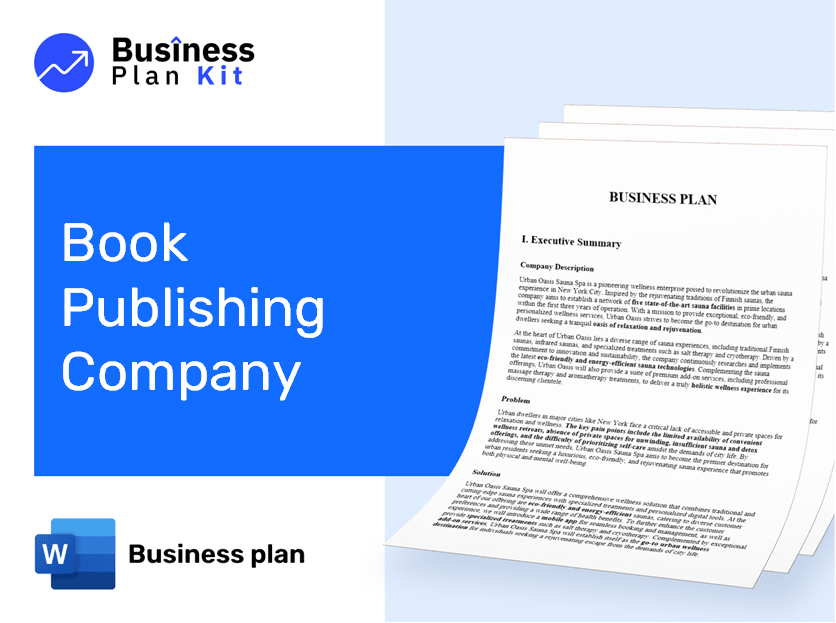 Book Publishing Company Business Plan Example