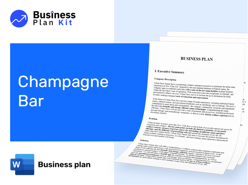 Champagne Bar Business Plan Example