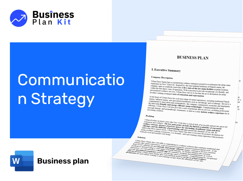 Communication Strategy Business Plan Example