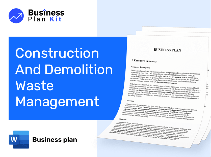 Construction And Demolition Waste Management Business Plan Example