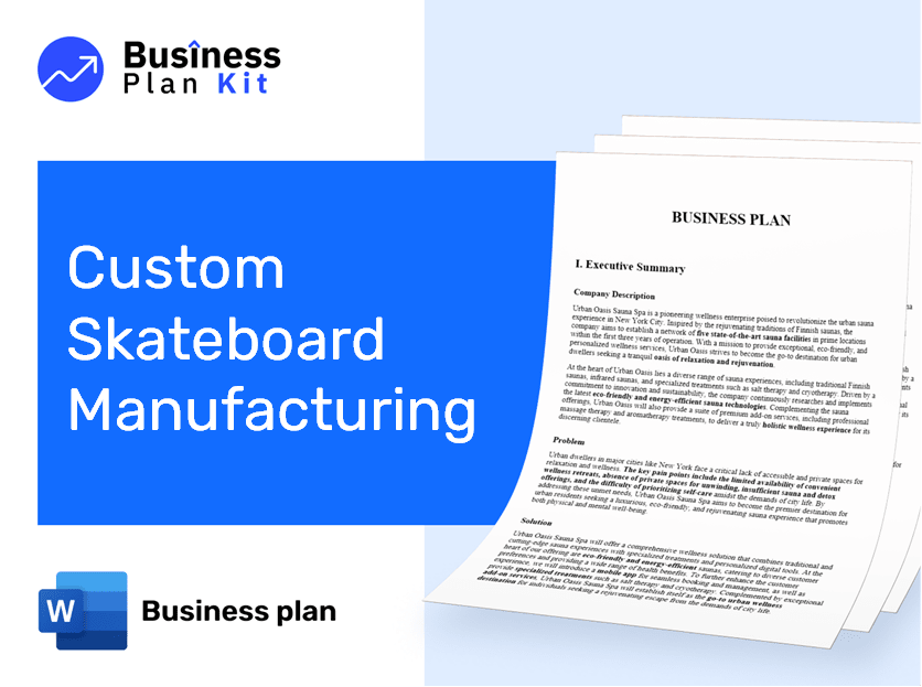 Custom Skateboard Manufacturing Business Plan Example