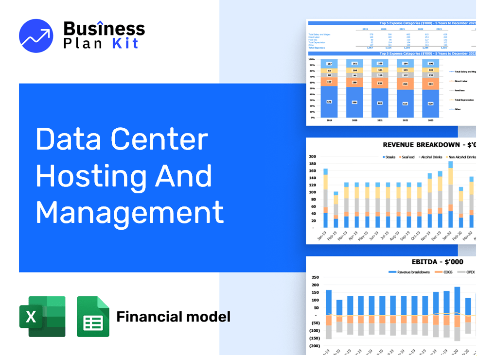 Data Center Hosting And Management Financial Model Example