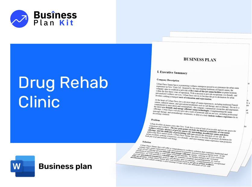 Drug Rehab Clinic Business Plan Example