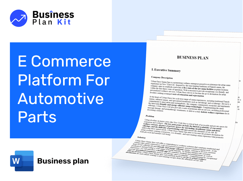 E Commerce Platform For Automotive Parts Business Plan Example