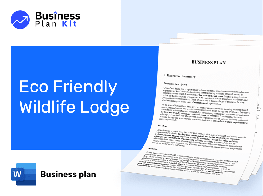 Eco Friendly Wildlife Lodge Business Plan Example