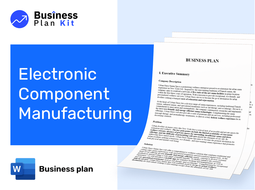 Electronic Component Manufacturing Business Plan Example