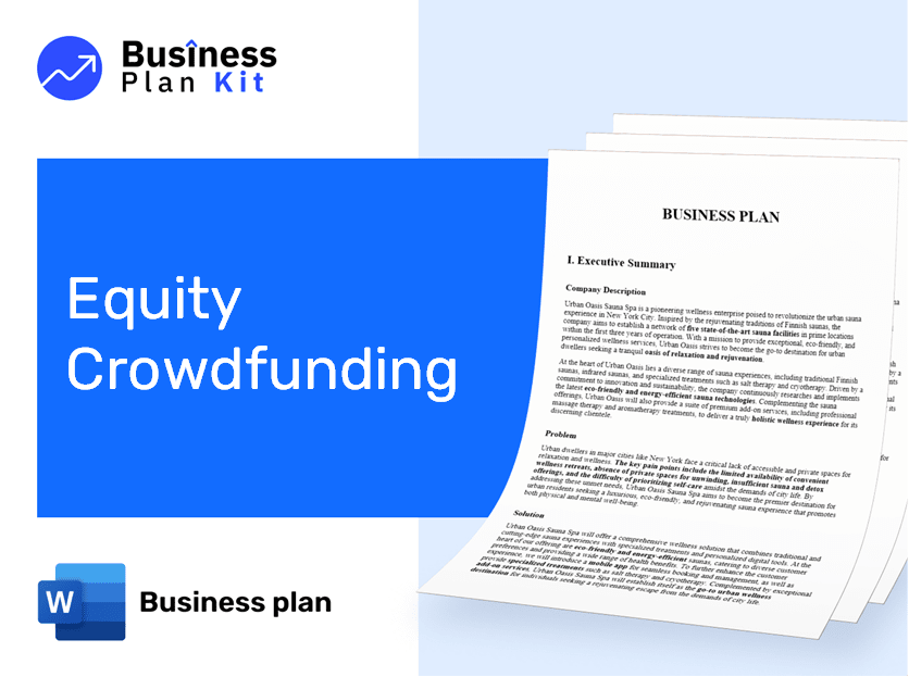 Equity Crowdfunding Business Plan Example