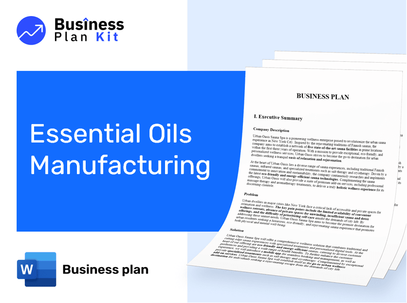 Essential Oils Manufacturing Business Plan Example