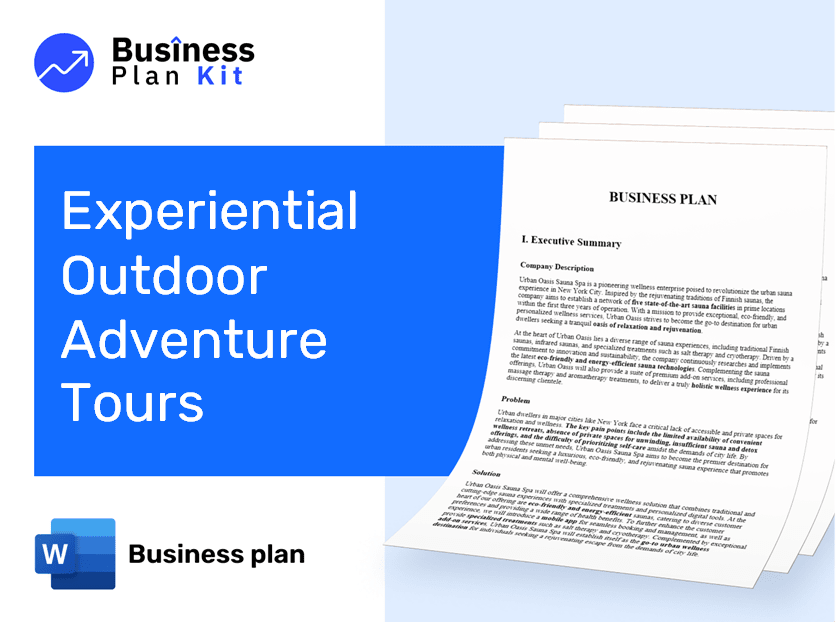 Experiential Outdoor Adventure Tours Business Plan Example