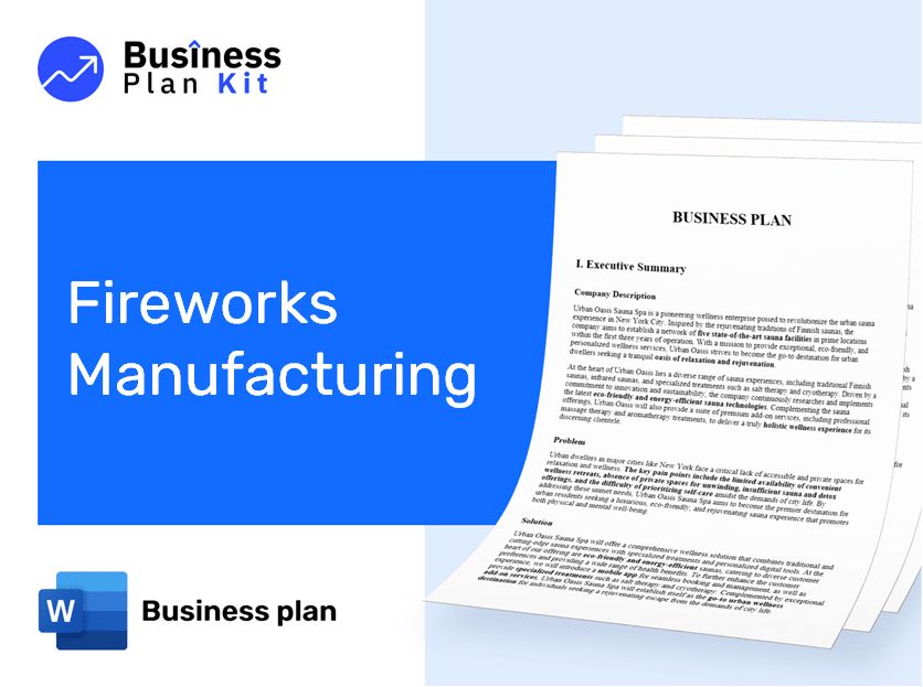Fireworks Manufacturing Business Plan Example