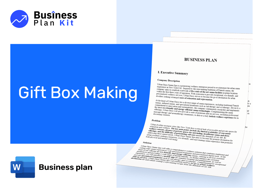 Gift Box Making Business Plan Example