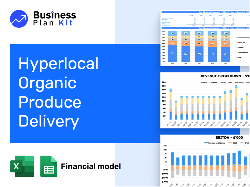 Hyperlocal Organic Produce Delivery Financial Model Example