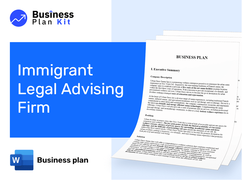 Immigrant Legal Advising Firm Business Plan Example