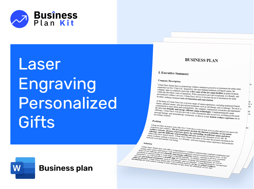 Laser Engraving Personalized Gifts Business Plan Example