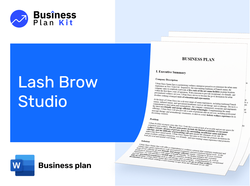 Lash Brow Studio Business Plan Example
