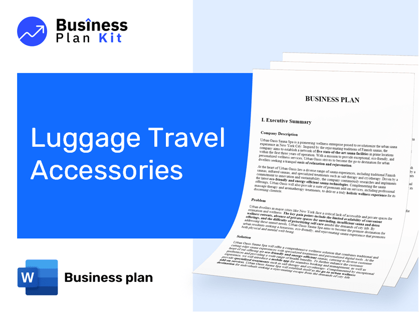 Luggage Travel Accessories Business Plan Example
