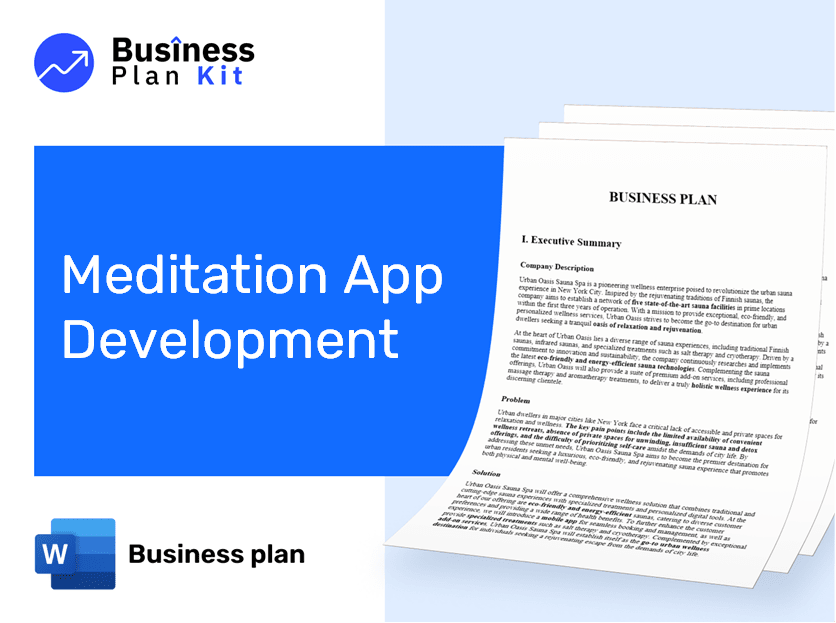 Meditation App Development Business Plan Example