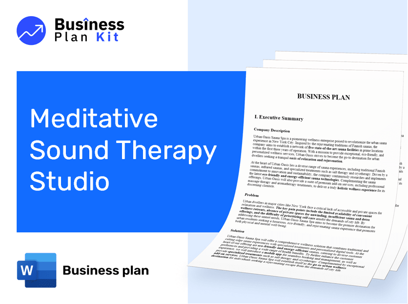 Meditative Sound Therapy Studio Business Plan Example