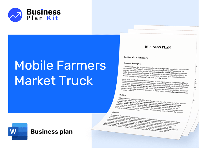Mobile Farmers Market Truck Business Plan Example