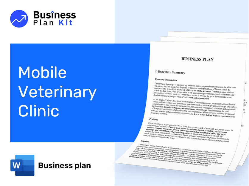 Mobile Veterinary Clinic Business Plan Example