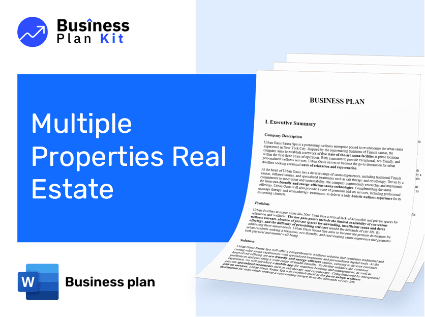 Multiple Properties Real Estate Business Plan Example