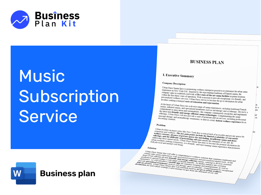 Music Subscription Service Business Plan Example