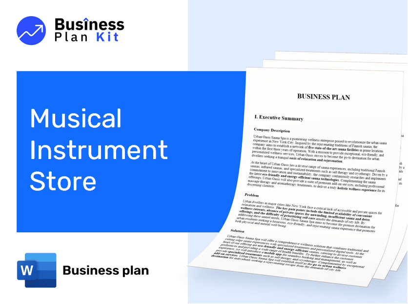 Musical Instrument Store Business Plan Example