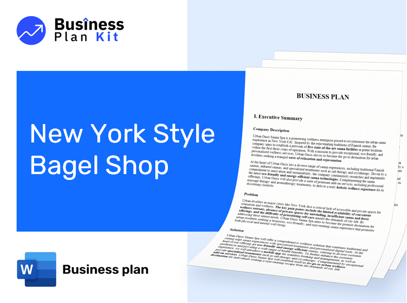 New York Style Bagel Shop Business Plan Example