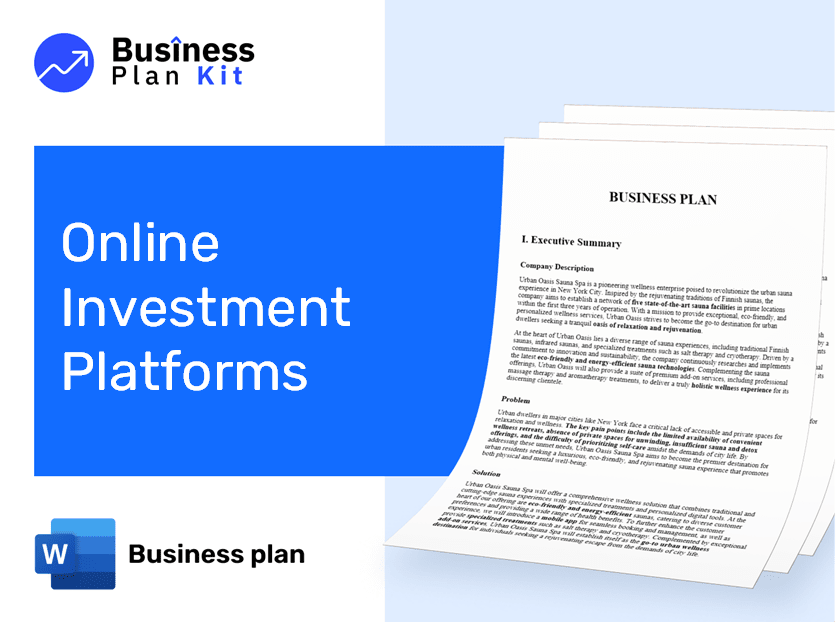 Online Investment Platforms Business Plan Example
