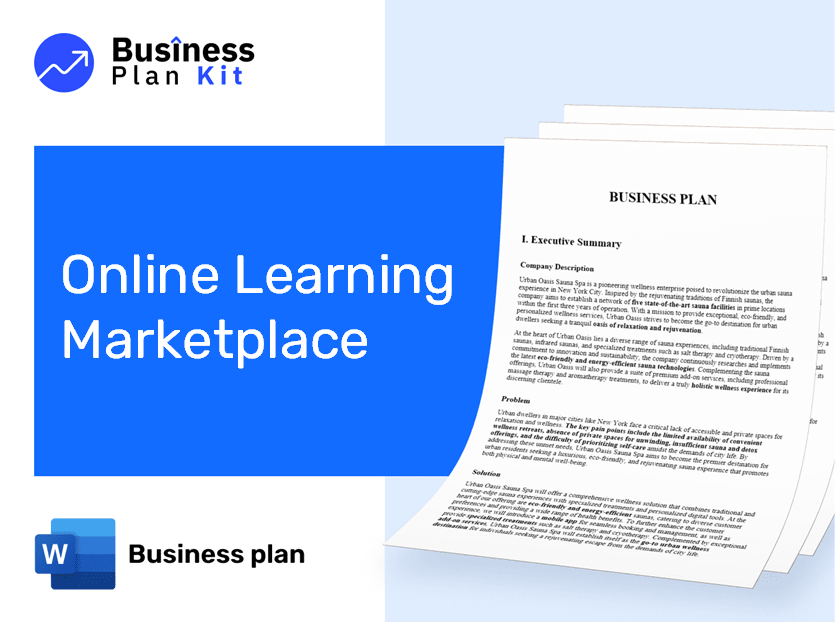 Online Learning Marketplace Business Plan Example