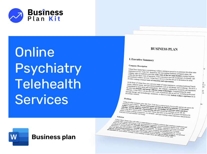 Online Psychiatry Telehealth Services Business Plan Example