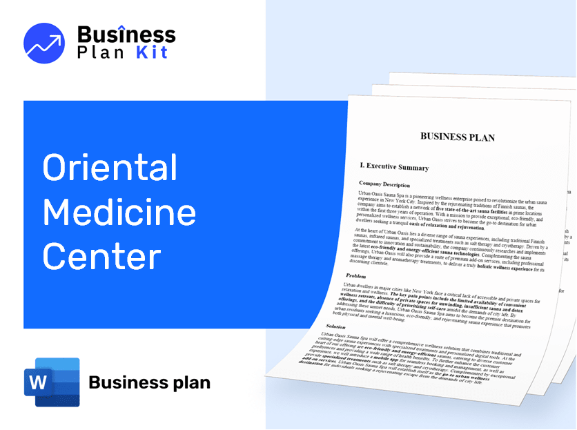 Oriental Medicine Center Business Plan Example