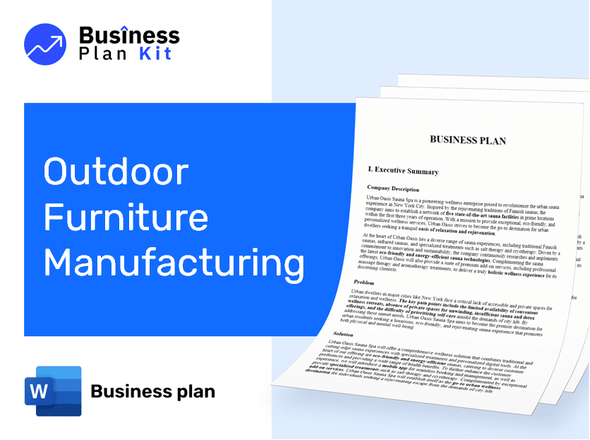 Outdoor Furniture Manufacturing Business Plan Example