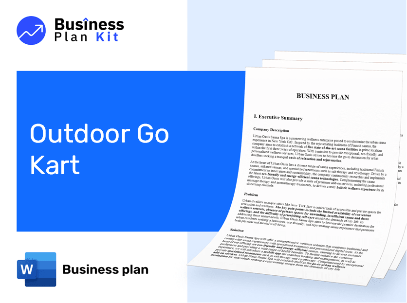 Outdoor Go Kart Business Plan Example