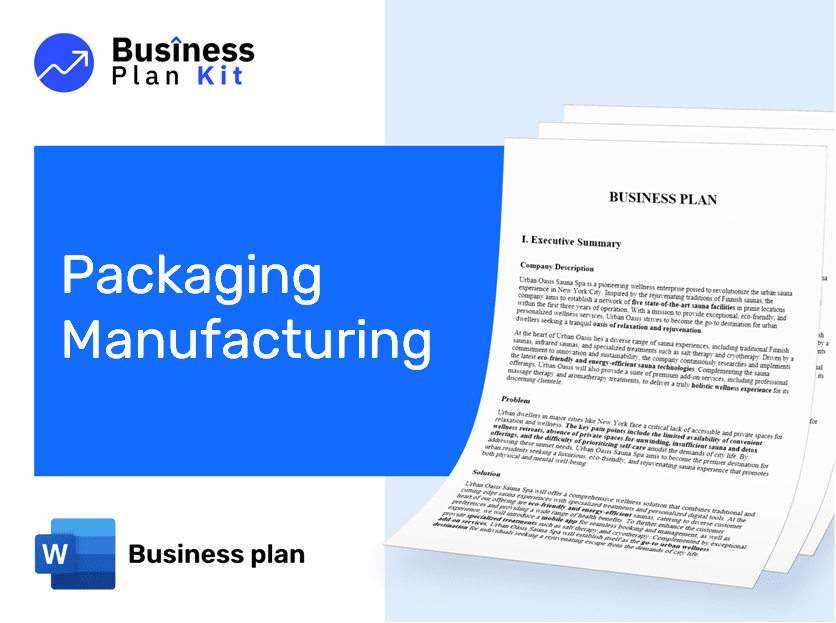 Packaging Manufacturing Business Plan Example