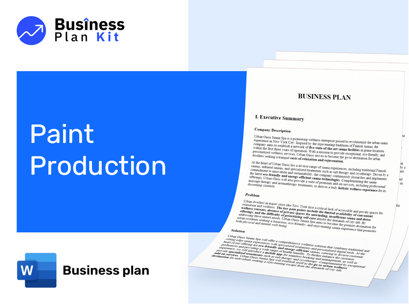 Paint Production Business Plan Example