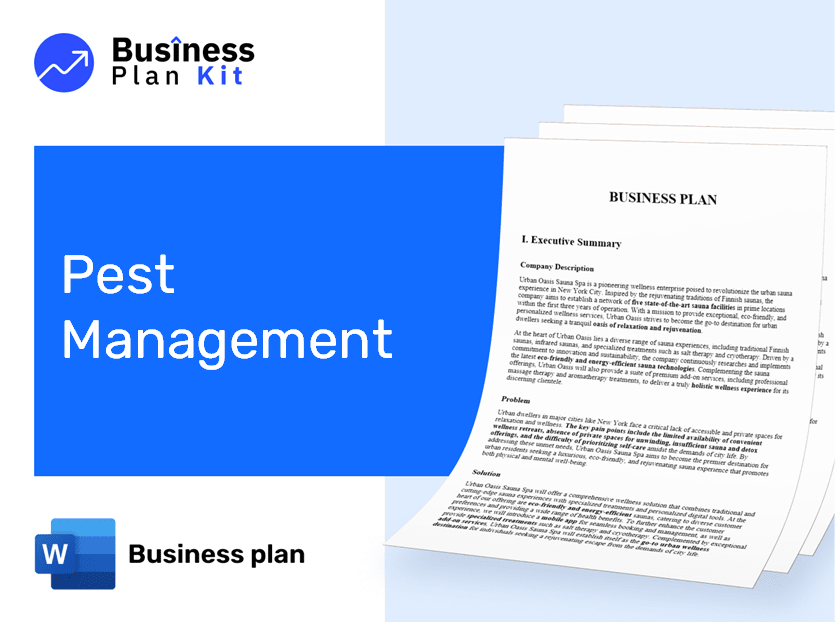 Pest Management Business Plan Example