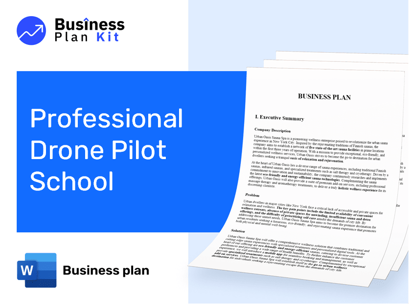 Professional Drone Pilot School Business Plan Example