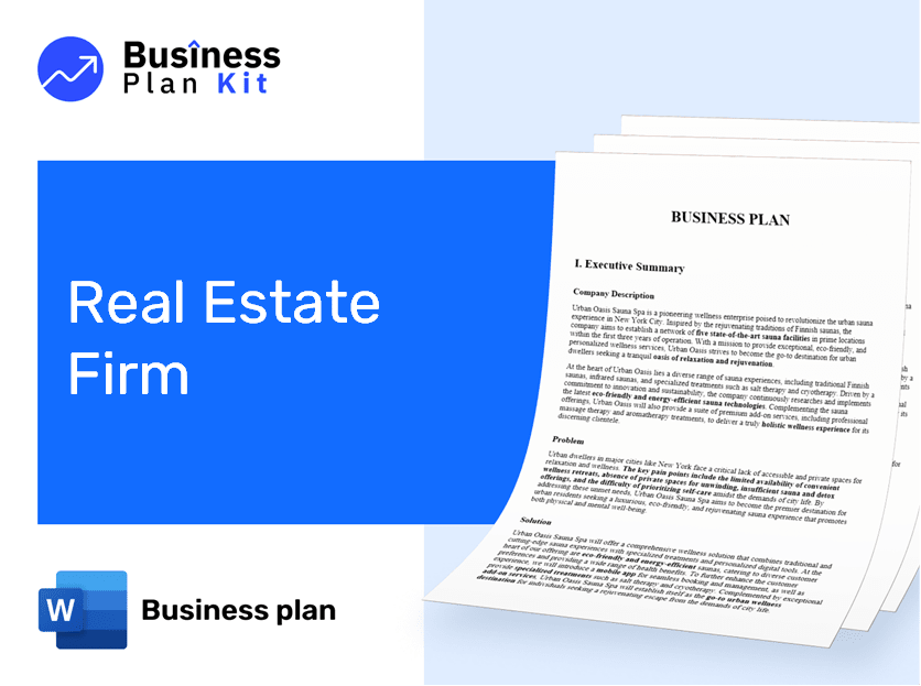 Real Estate Firm Business Plan Example