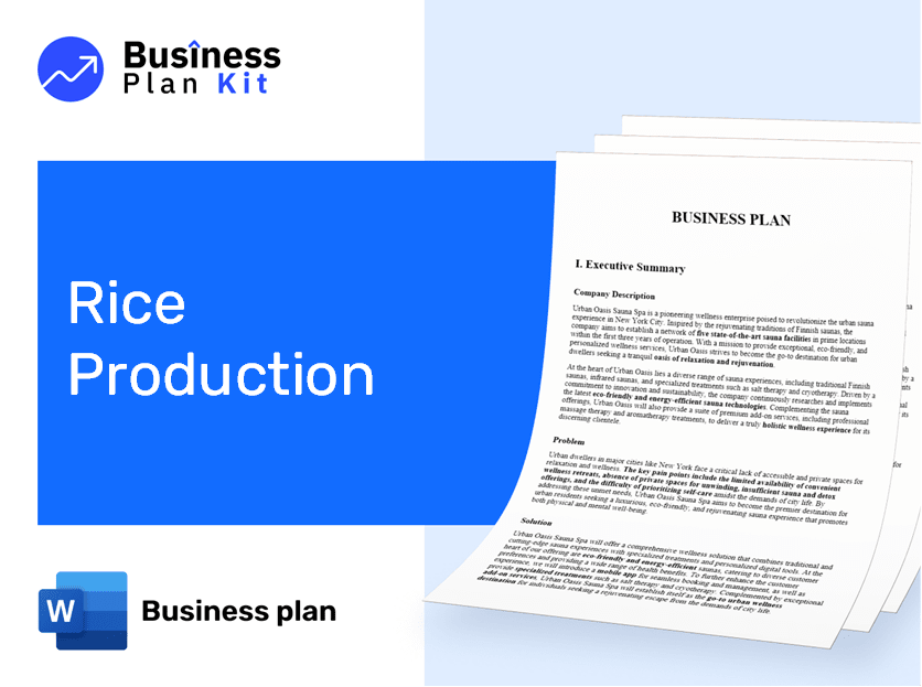 Rice Production Business Plan Example
