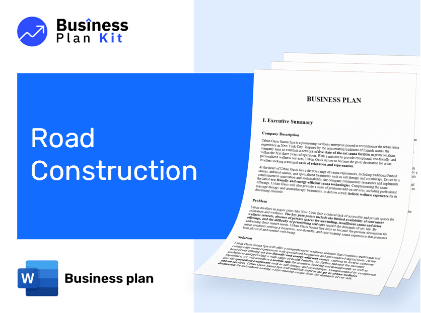 Road Construction Business Plan Example
